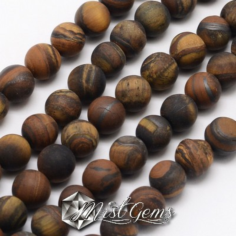 Ochi de tigru sfere 4mm,culoare mata -20 buc