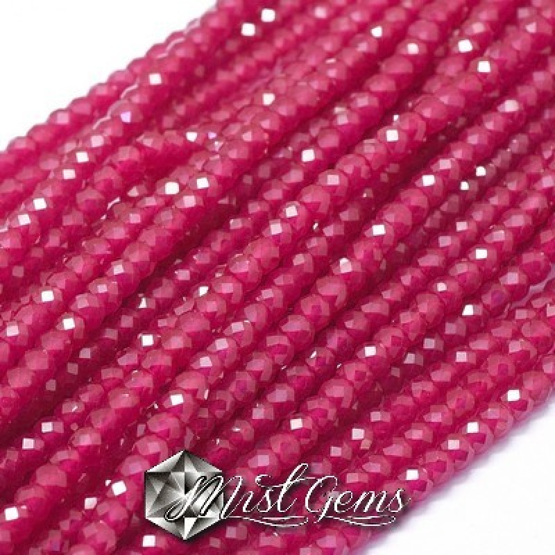 Sfere Rubin(Corundum) Fatetate 4mm-20buc.