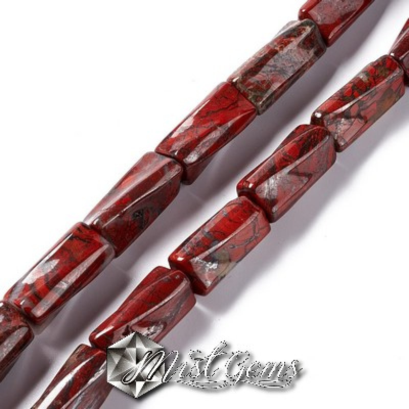 Jasp Brecciat,cilindru rasucit 20mm-1 buc