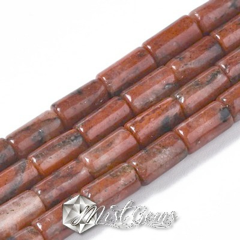 Jasp Brecciat,cilindru, 5-6mm-10buc