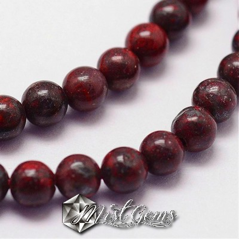 Jasp Brecciat,Sfere,Bordeaux, 3mm-20 buc