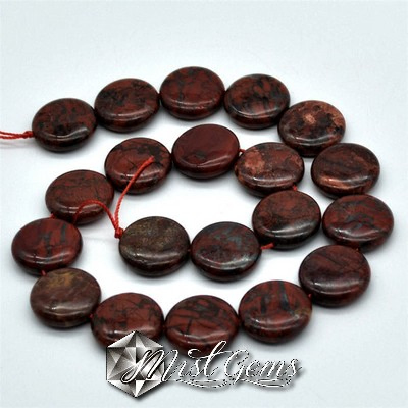 Jasp Brecciat,rotund,plat,20mm-1 buc