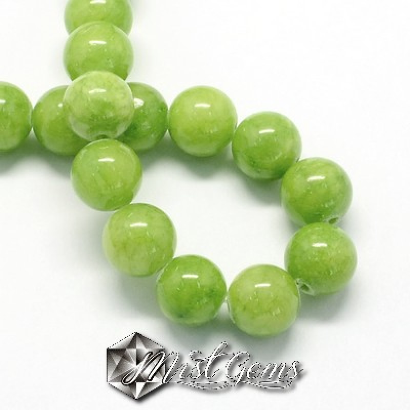 Jad Sfere 4mm Verde Lemon-20 buc