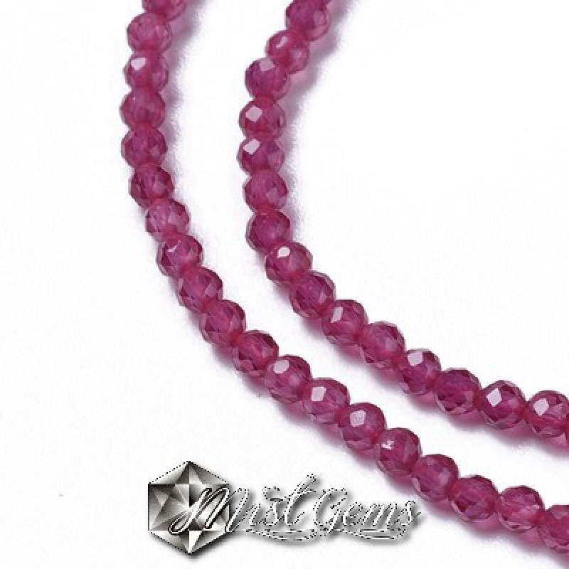 Sfere Rubin(Corundum) Fatetate 2-2.5mm-50buc.