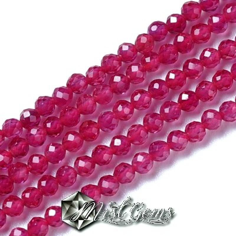 Sfere Rubin(Corundum) Fatetate 2-2.5mm-50buc.