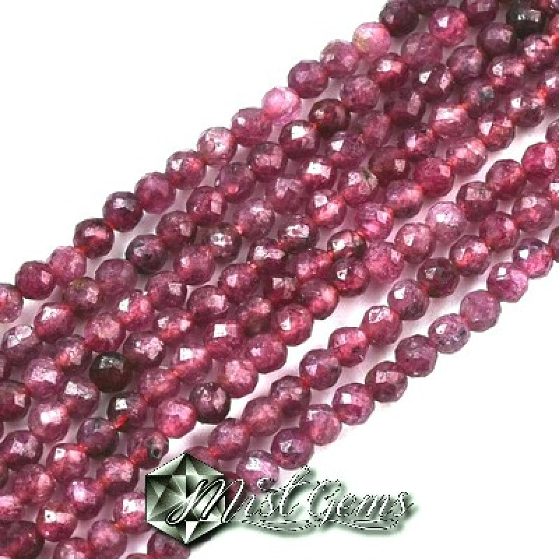 Sfere Rubin(Corundum) Fatetate 2mm-50buc.