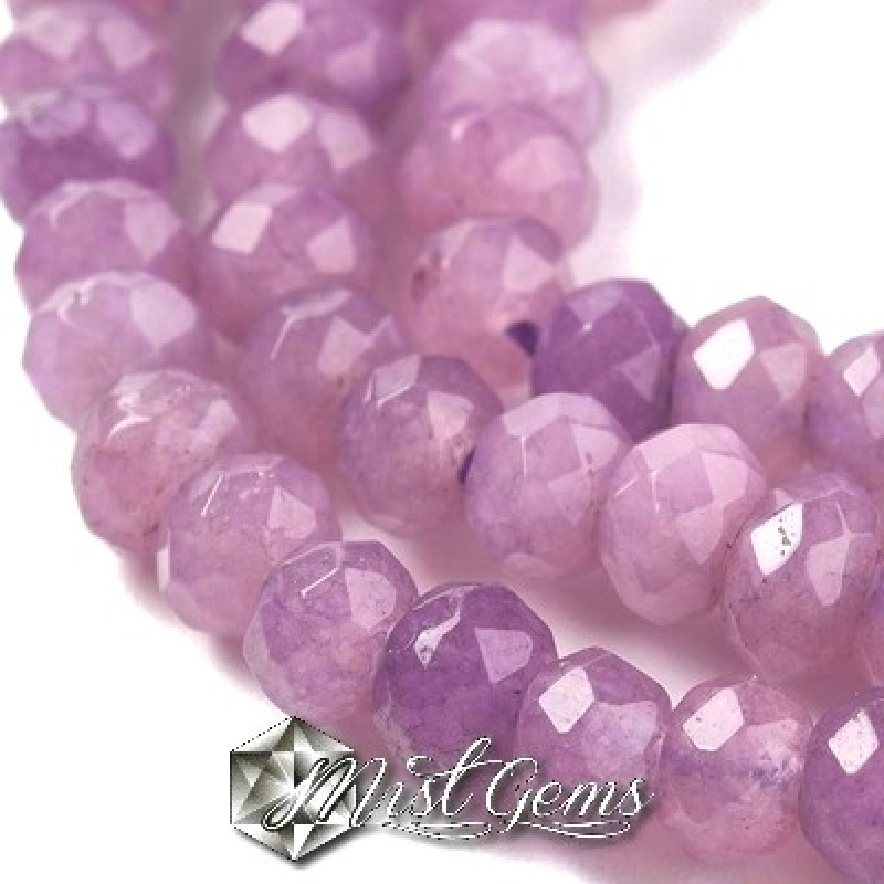 Jad rondele fatetate violet 4x3mm-20 buc.