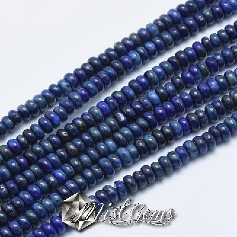 Lapis lazuli rondele 4mm-20buc.