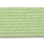 Jad rondele fatetate verde-fluorescent 3x2mm-1sir