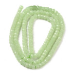Jad rondele fatetate verde-fluorescent 3x2mm-1sir