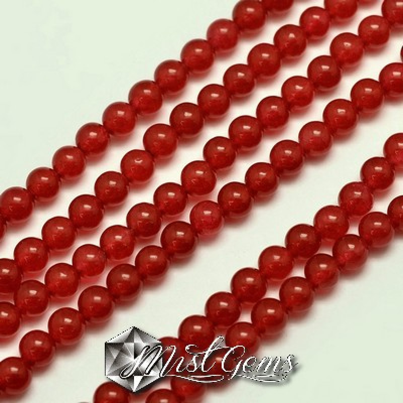 Agate sfere  rosu grenat 4mm-20 buc.