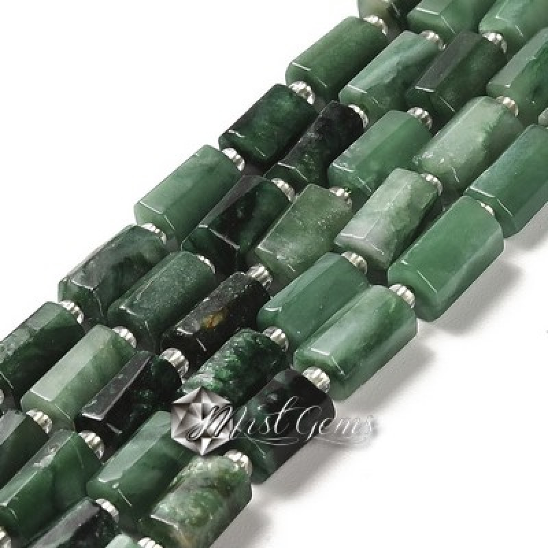 Smaralde Cilindrice Fatetate 8-11X5-6mm-2buc.