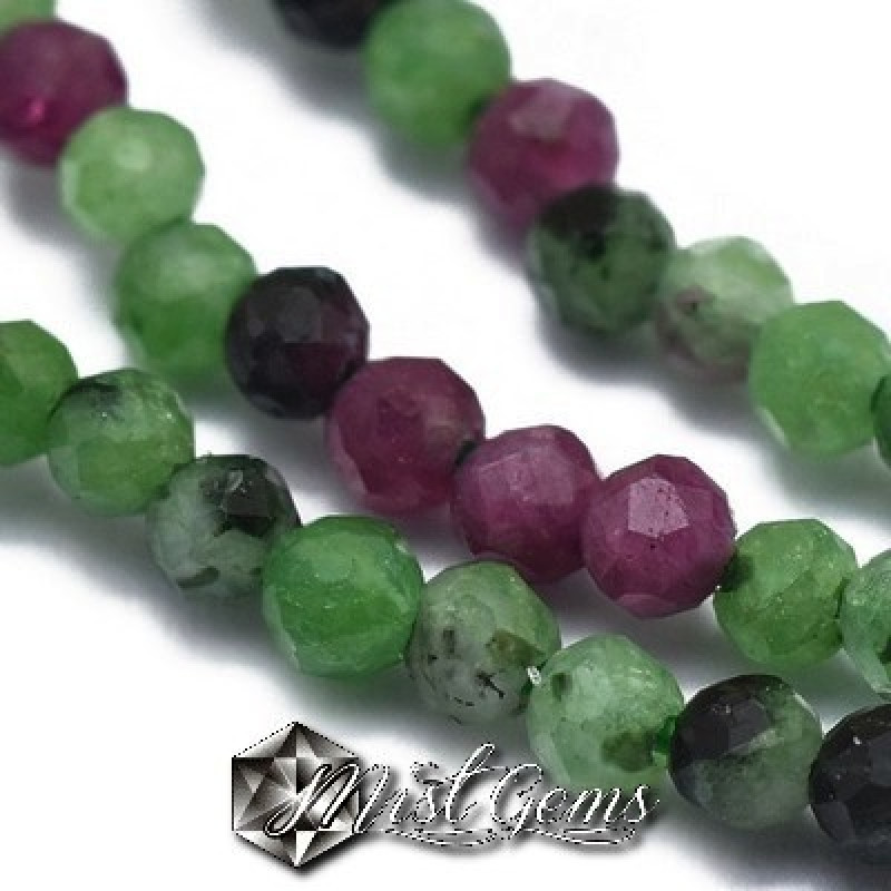 Sfere Ruby in Zoisite Fatetate 2mm-20buc.