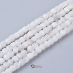 Agate Cuburi Albe 4mm-20 buc