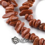 Chipsuri Mici Goldstone Maro, 1.5~4.5x3~13x2.5~8mm-1sir 37cm
