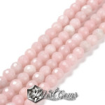 Opal Roz Sfere Fatetate 6mm-20 buc