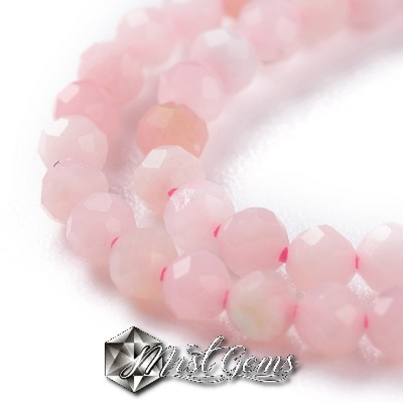 Opal Roz Sfere Fatetate 2mm-50 buc