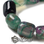 Agate Coloana Verde-Mov 15mm -1 sir
