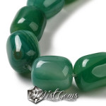Agate Coloana Verzi 15mm -4 buc