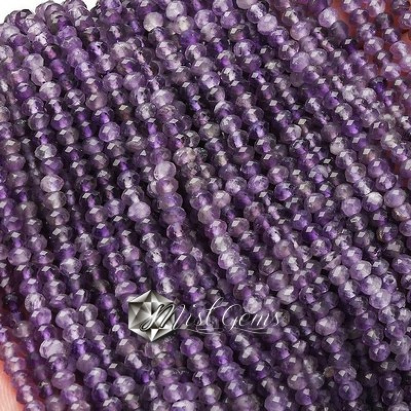 Ametist Rondele Fatetate 3-4mm-1 sir