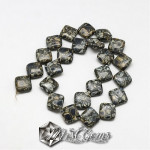 Turcoaz stabilizat mozaic romb  14X14mm-10 buc.