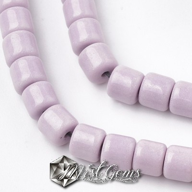 Agate cilindrice mov-lila 8.5X5mm -10 buc