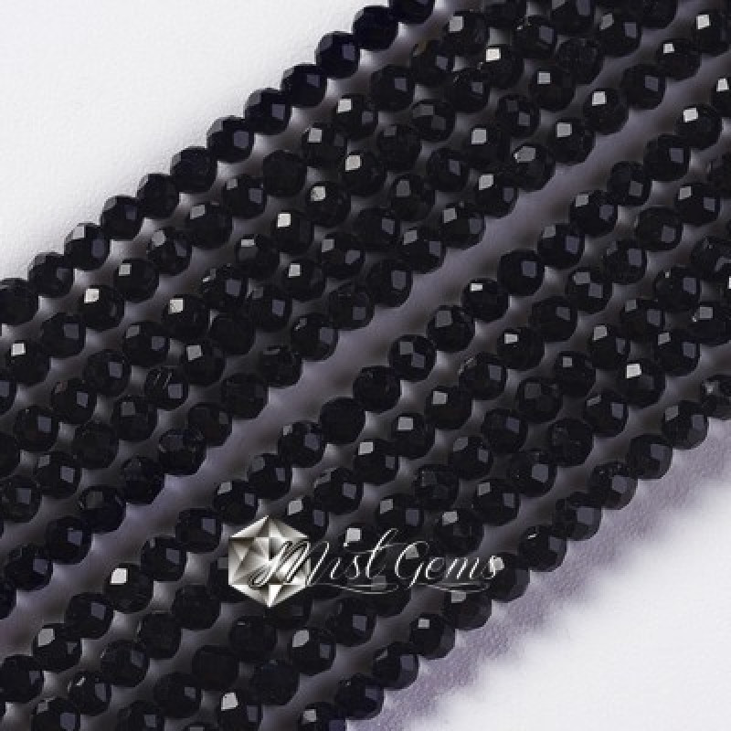 Sfere Sticla Electroplacate Negre Fatetate-2.5mm-1 sir