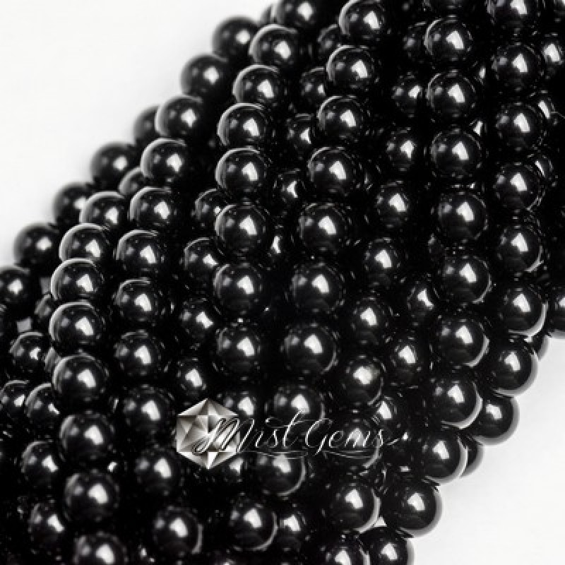 Sfere Sticla Electroplacate Negre -2.5mm-160buc.
