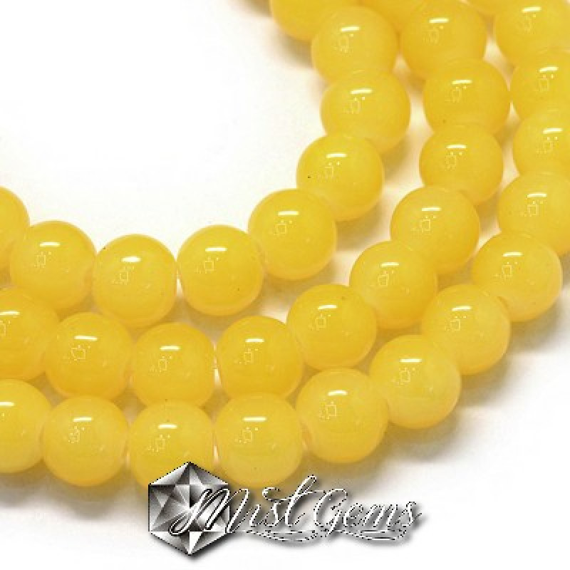 Sfere Sticla Galben Pai 4mm-1sir.