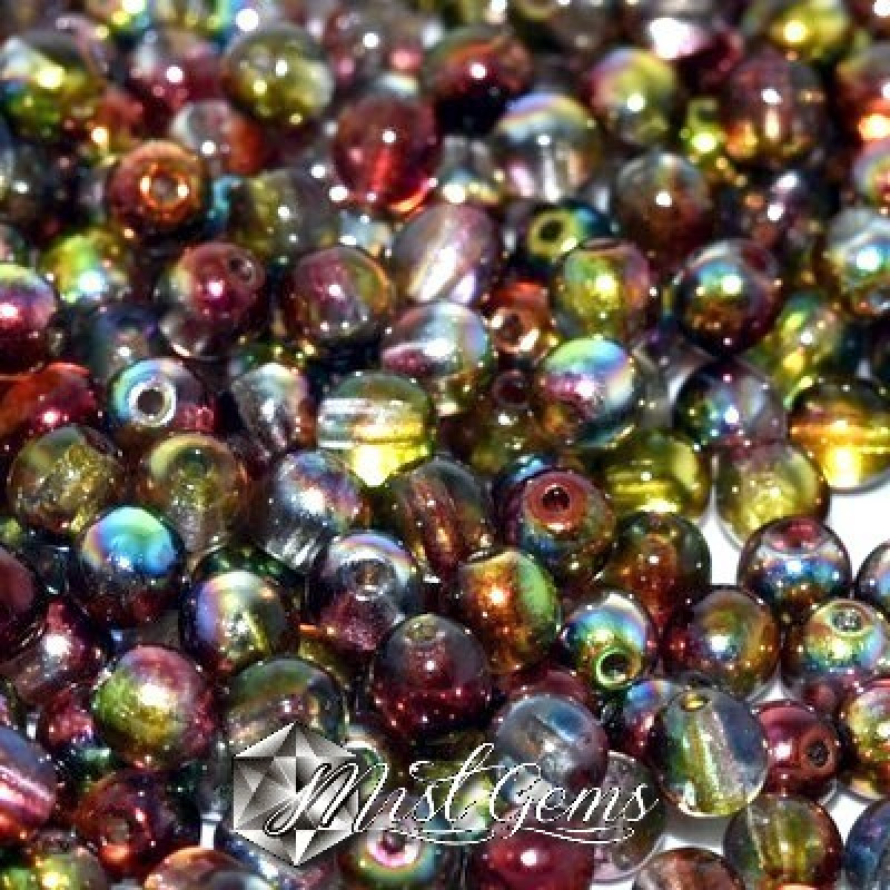 Sfere Sticla-Crystal Magic Apple-4mm-50 buc.