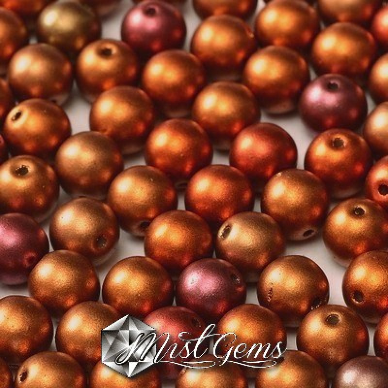 Sfere Sticla-Metallic Mix-4mm-50 buc.
