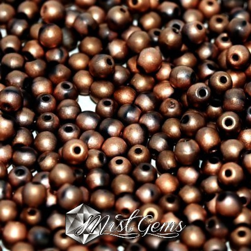Sfere Sticla-Crystal Capri Gold Full Matted-4mm-50 buc.