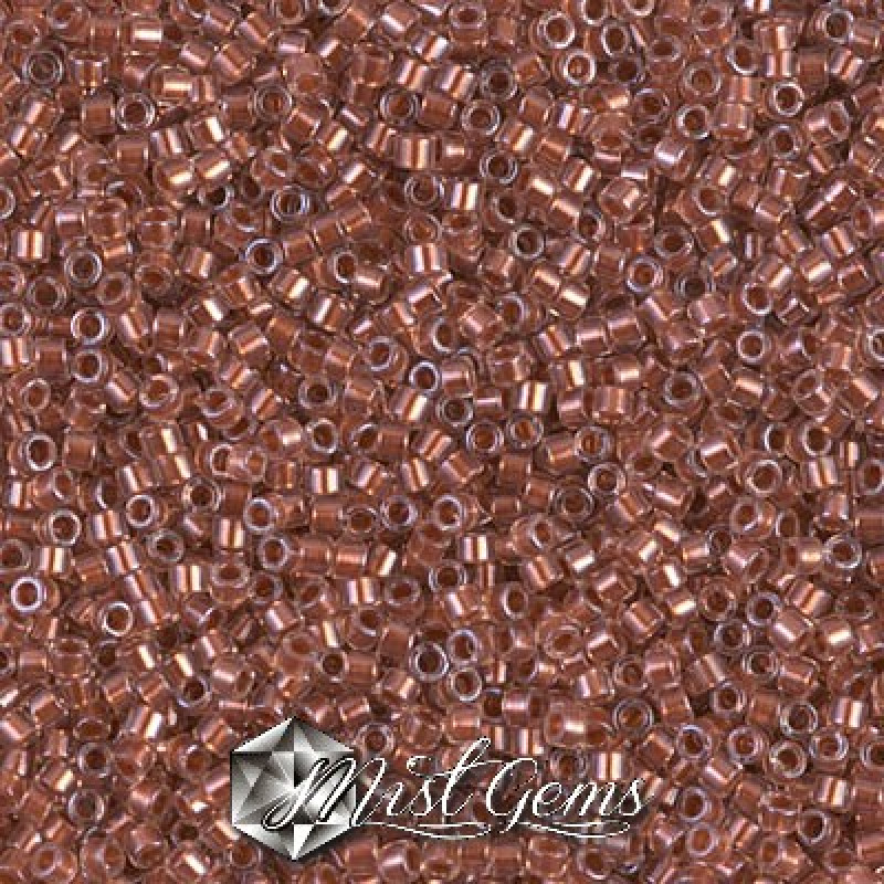 Delica 11/0 DB 1704 Copper Pearl Lined Pink Mist