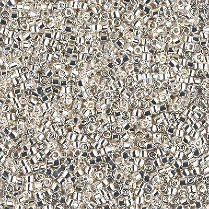 Delica 11/0 DB 0551 Metallic Silver Plated-2 grame