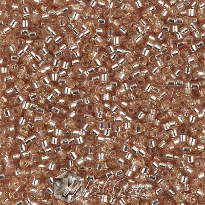 Delica 11/0 DB 2155 Duracoat Silver Lined Dyed Mica