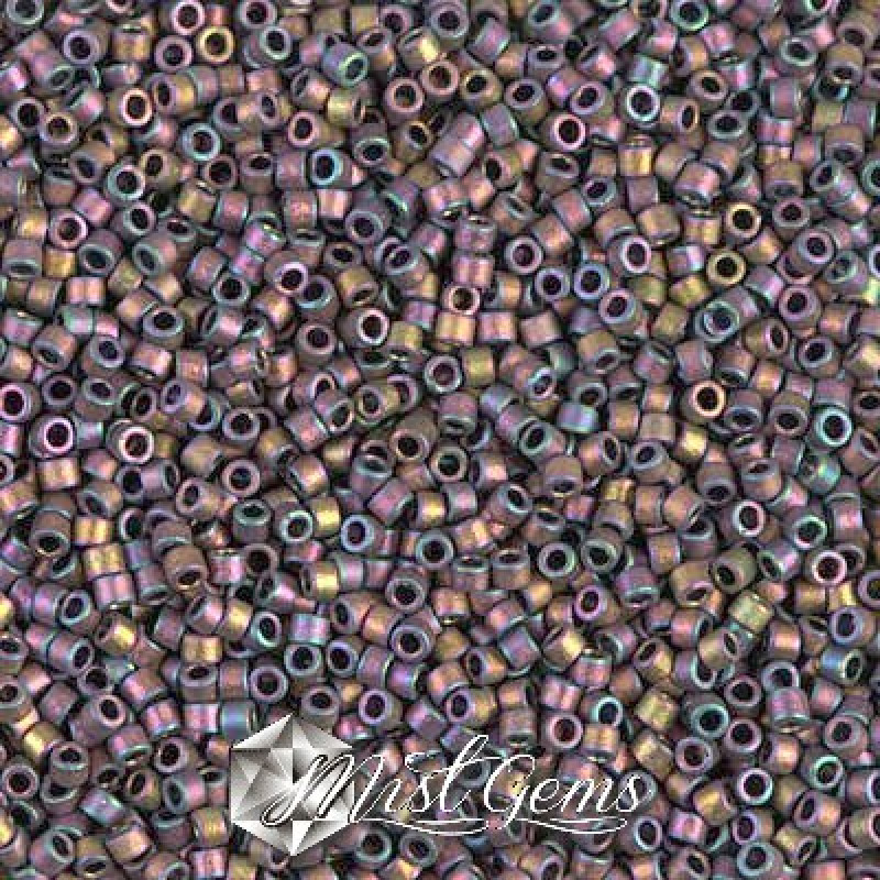 Delica 11/0 DB 1056 Matted Metallic Taupe Gold Iris