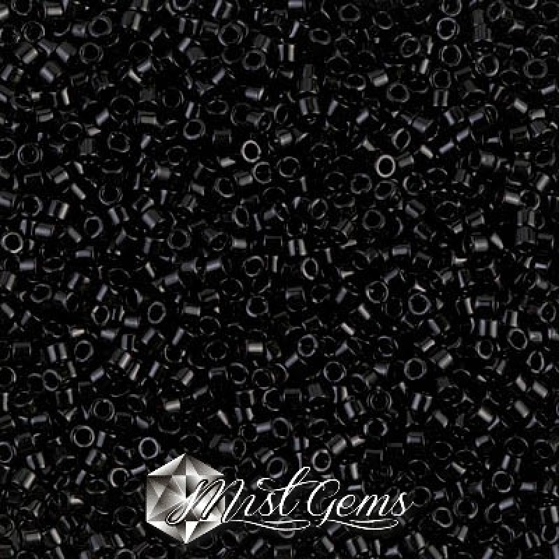 Delica 11/0 DB 0010 (DB10)Opaque Black-100 grame