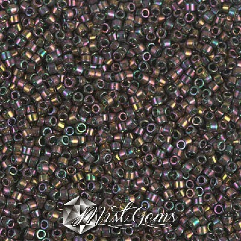 Delica 11/0 DB 0127 (DB127) Forest Green Rainbow Gold Luster