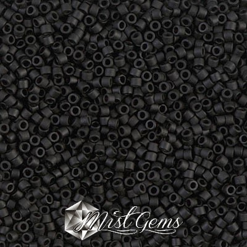 Delica 11/0 DB 0310 Black Matted