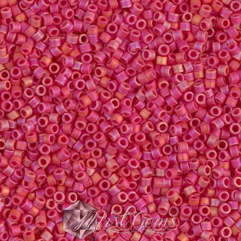 Delica 11/0 DB 0874 Matted Opaque Red AB