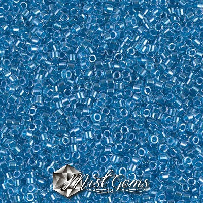 Delica 11/0 DB 0905 Sparkling Aqua Lined Crystal