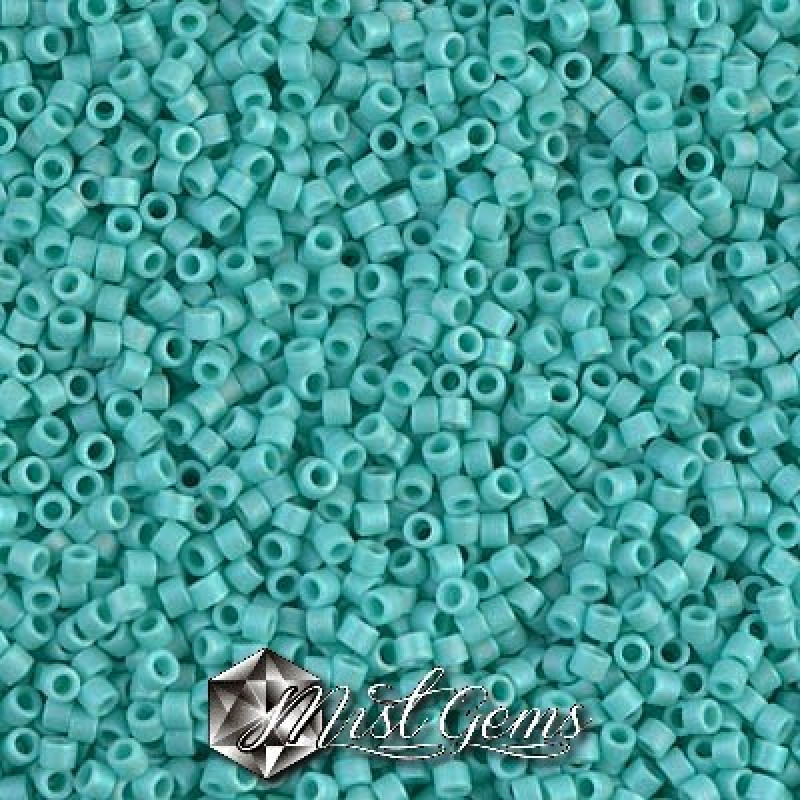 Delica 11/0 DB 1595  Matted Opaque Sea Opal AB