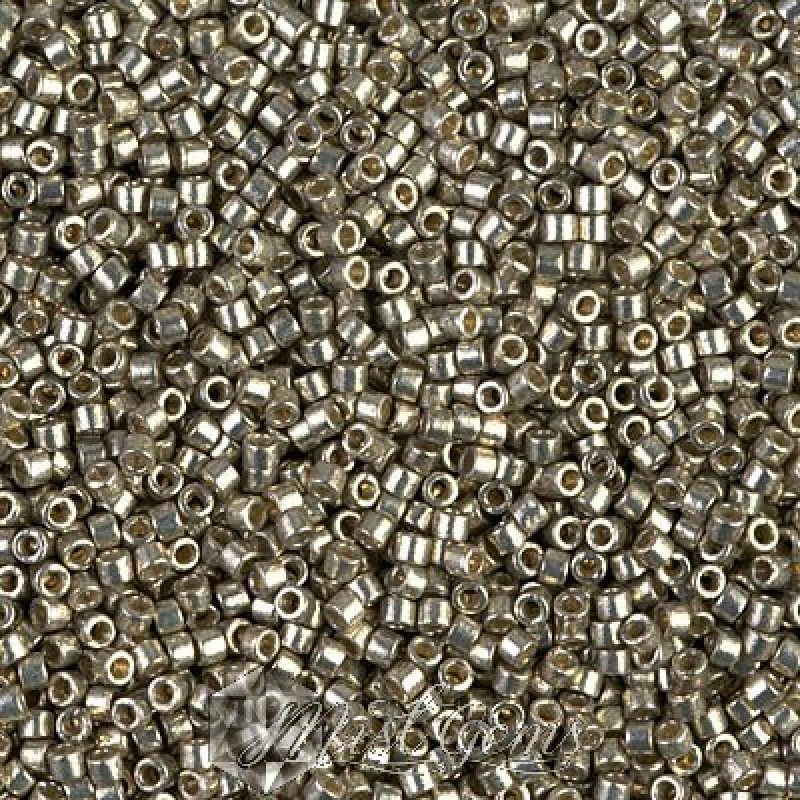 Delica 11/0 DB 1851 Duracoat Galvanized Light Pewter