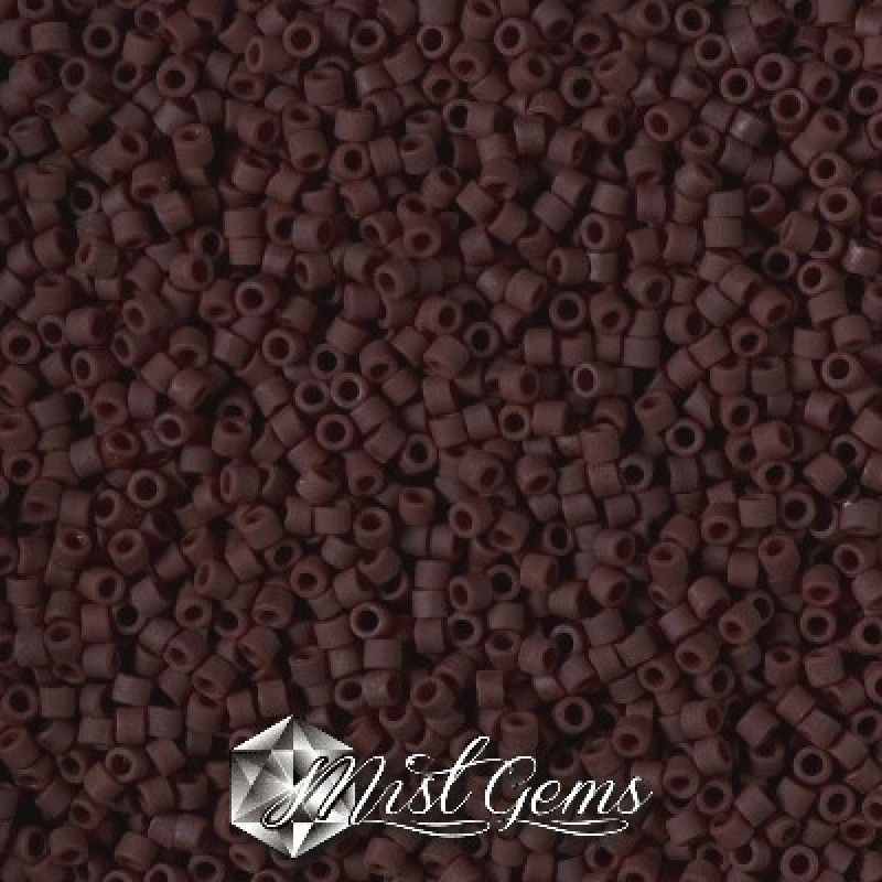 Delica 11/0 DB 1910 Matted Opaque Espresso
