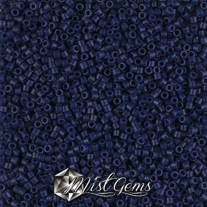 Delica 11/0 DB 2143 Matted Opaque Dyed Navy Blue