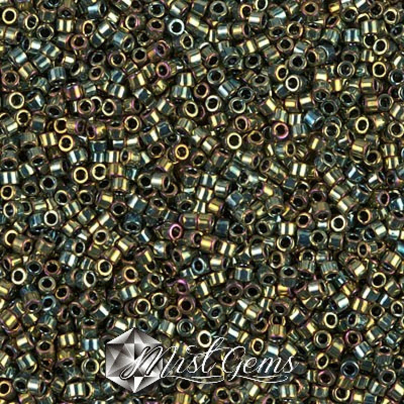 Delica 11/0 DB 0024 (DB24) Metallic Green AB