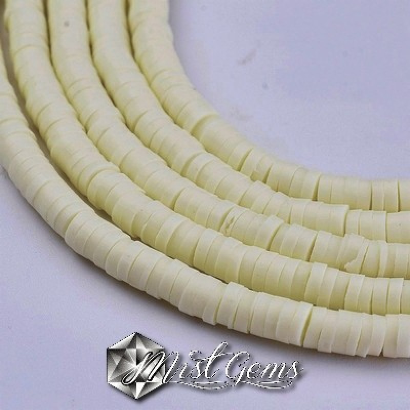 Discuri din argila polimerica-vinil-4mm,ivoire