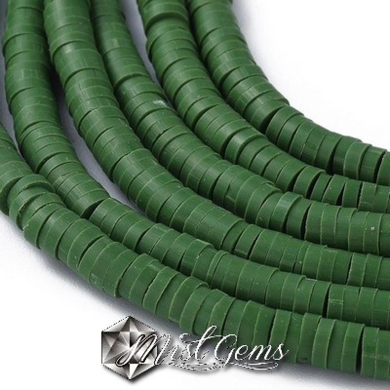 Discuri din argila polimerica-vinil-4mm,verde