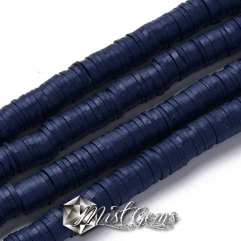 Discuri din argila polimerica-vinil-4mm,bleumarin