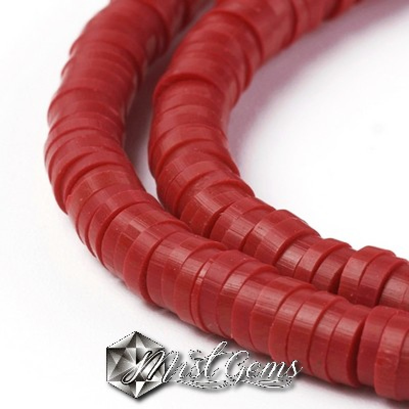 Discuri din argila polimerica-vinil-4mm,rosu grenat